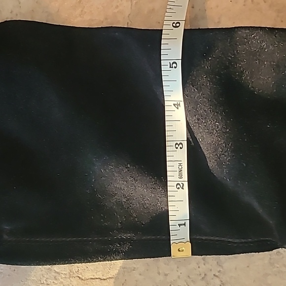 Aldo black Y2K suede pirate boots with back laces size 38 - Picture 6 of 9